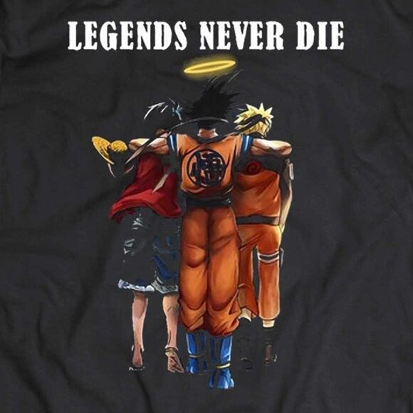 Legends Never Die Akira Toriyama Graphic T-Shirt Anime Manga Tribute Fan Casual - Picture 2 of 5